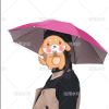 Umbrella Hat, Folding Headwear Hands Free Sunshade Double Layer Protection Anti-UV Parasol for Golf, Traveling, Fishing, Gardening, Beach, Camping
