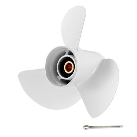 Outboard Propeller, Upgrade OEM 15 Spline Tooth Aluminum Outboard Boat Propeller Fit Yamaha Engines 60-130 HP, 4-1/4" Gearcase, 3-Blade