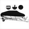 Full-Size Boat Cover, Heavy-Duty Marine-Grade Towing Cover Suitable for V-Hull Boats, Tri-Hull Boats, Bass Boats, Fishing And Skiing Boats