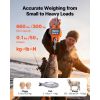Digital Crane Scale, 660 lbs/300 kg Max Capacity, Handheld Hanging Scale with Cast Aluminum Case & LCD Display, 0.1 lbs Division & 3 Unit Switch
