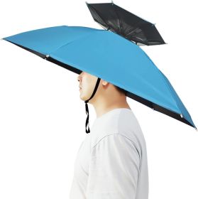 Umbrella Hat (Color: Sky Blue/Double Layer)