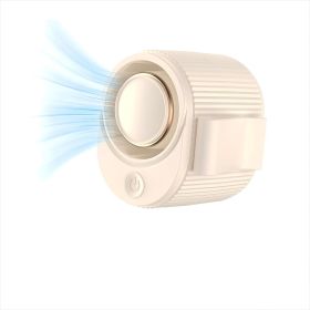 Portable Clip on Fan, 3-in-1 Hands-Free Mini Hat Fans, Battery Powered Personal Fan with 3 Speeds for Hiking, Fishing, Camping,Running, Travel (Color: Beige)
