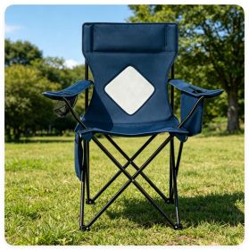 Folding Camping Chair, Heavy-Duty Metal Frame Portable Outdoor Chair with Cup Holder (title: default title)
