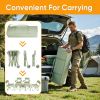 5 Pcs Camping Chair and Folding Camping Table Set, Outdoor Folding Picnic Chairs Lawn Portable Camp Table with Cooler Bag & Cup Holder for Camping