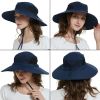 Wide Brim Sun Hat, UPF 50+ UV Protection Waterproof Packable Bucket Hat for Men & Women, Fishing Hiking Beach Garden