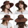 Wide Brim Sun Hat, UPF 50+ UV Protection Waterproof Packable Bucket Hat for Men & Women, Fishing Hiking Beach Garden