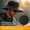 Wide Brim Sun Hat, UPF 50+ UV Protection Waterproof Packable Bucket Hat for Men & Women, Fishing Hiking Beach Garden